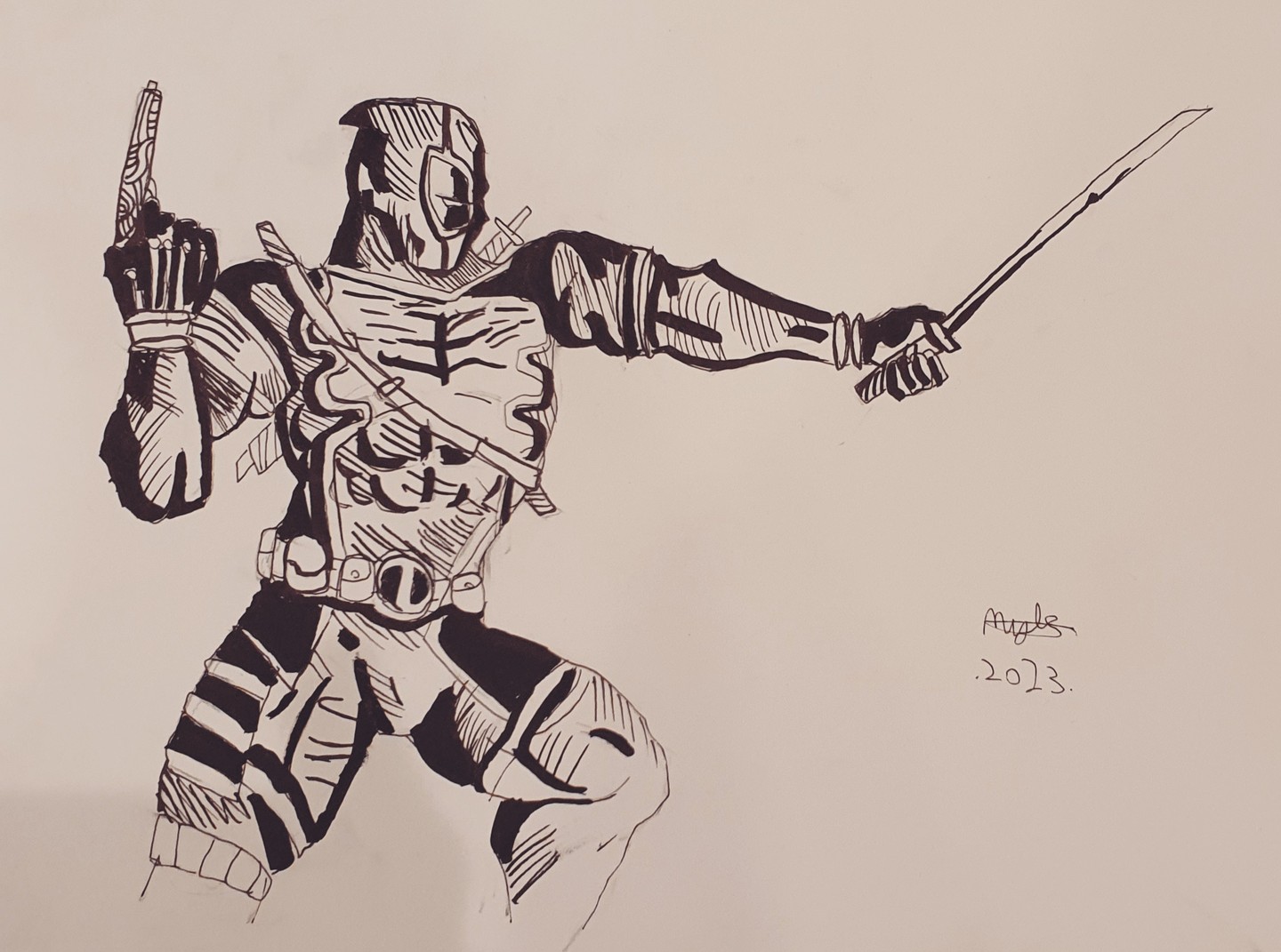 Deadpool Action Pose