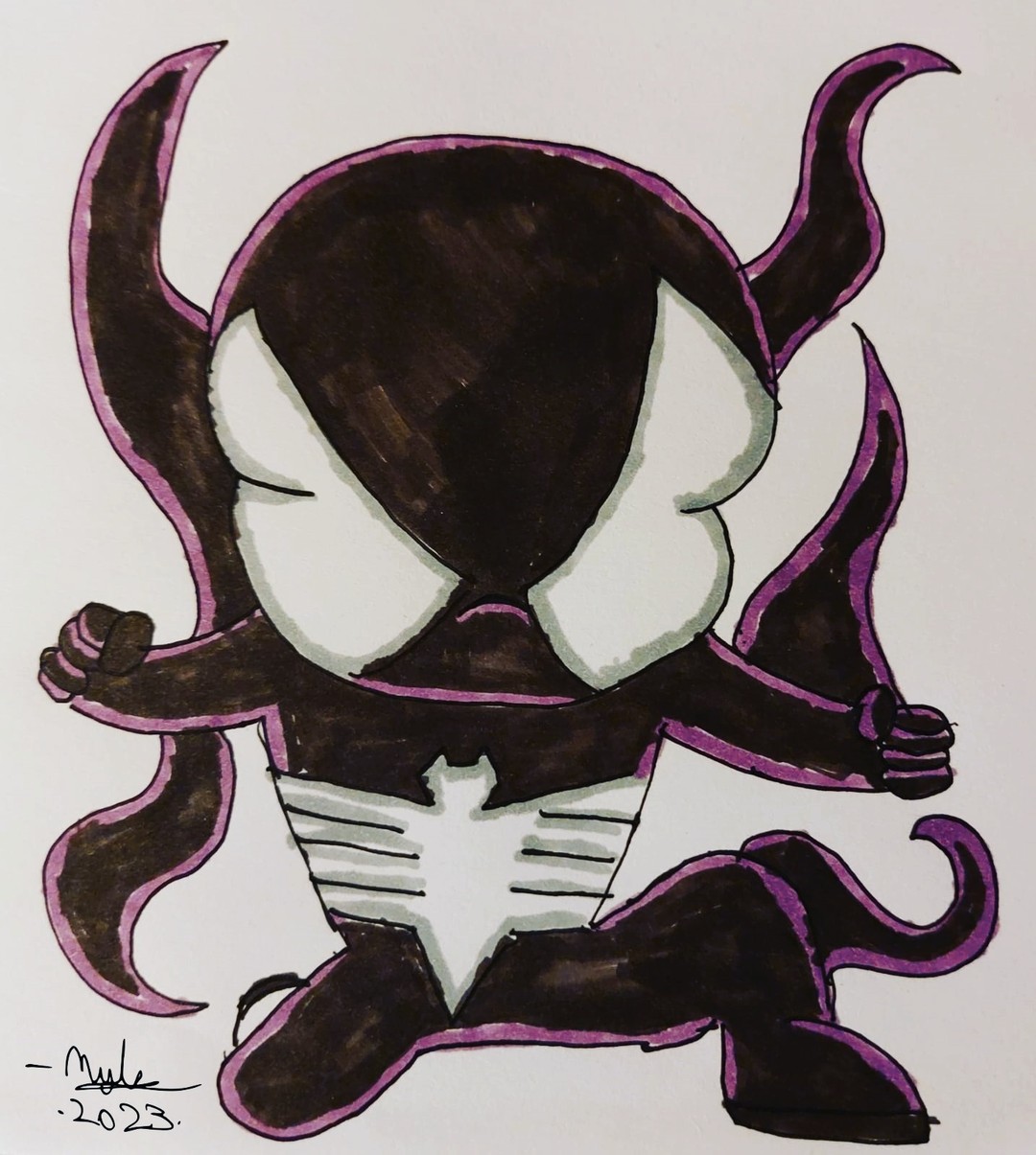 Venom Chibi Illustration