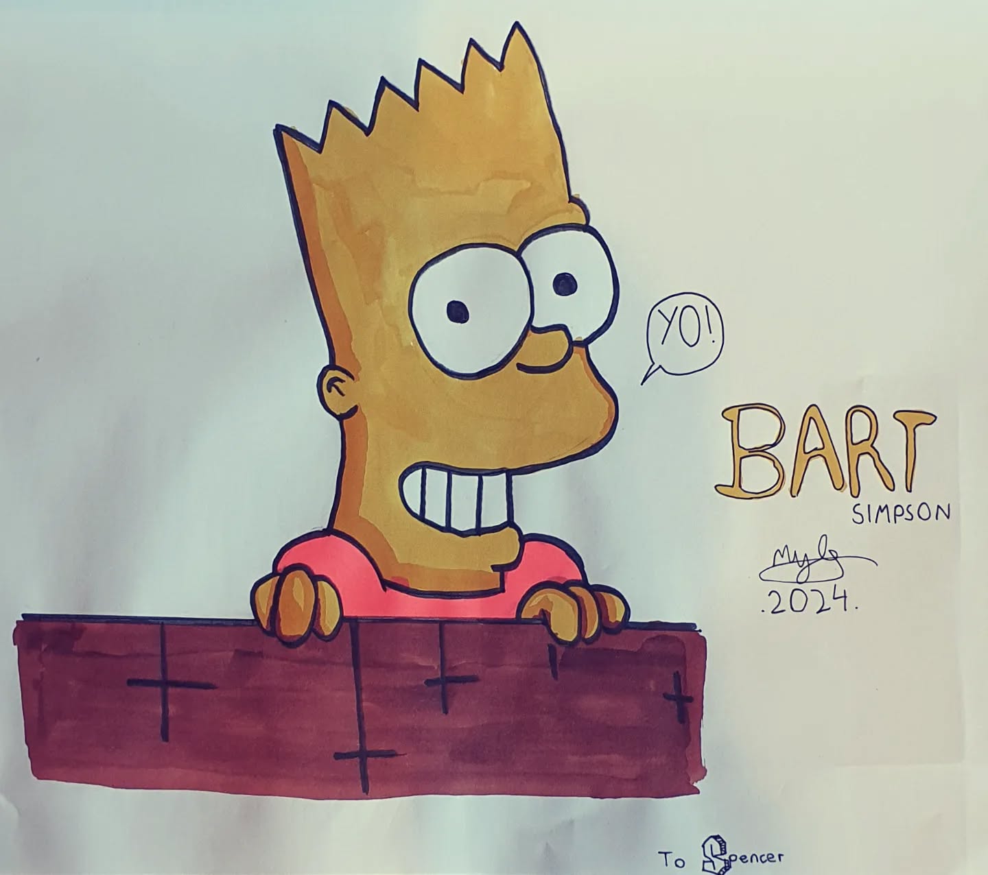 Bart Simpson Character Illustration