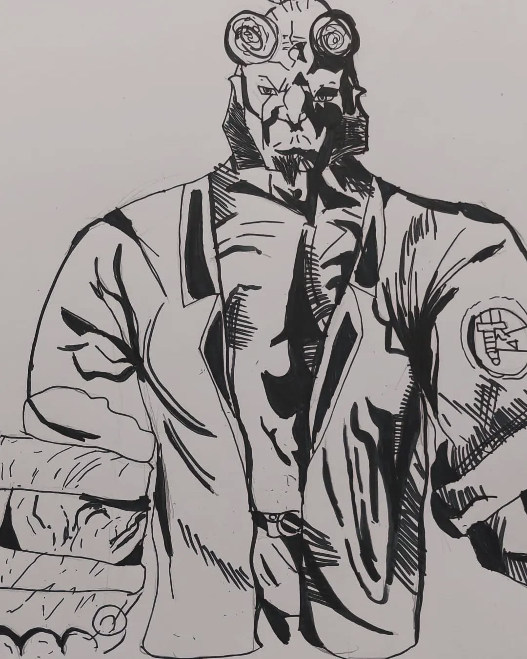 Hellboy Portrait Illustration