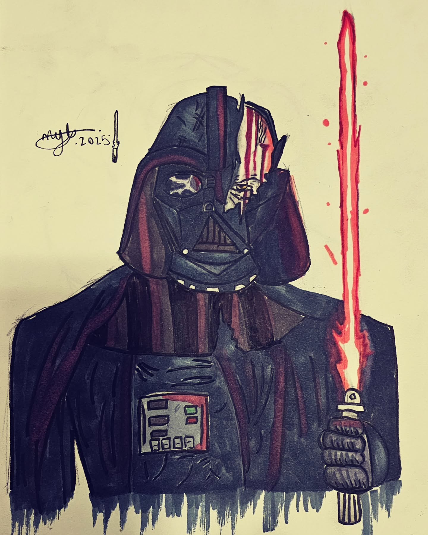 Darth Vader with Lightsaber