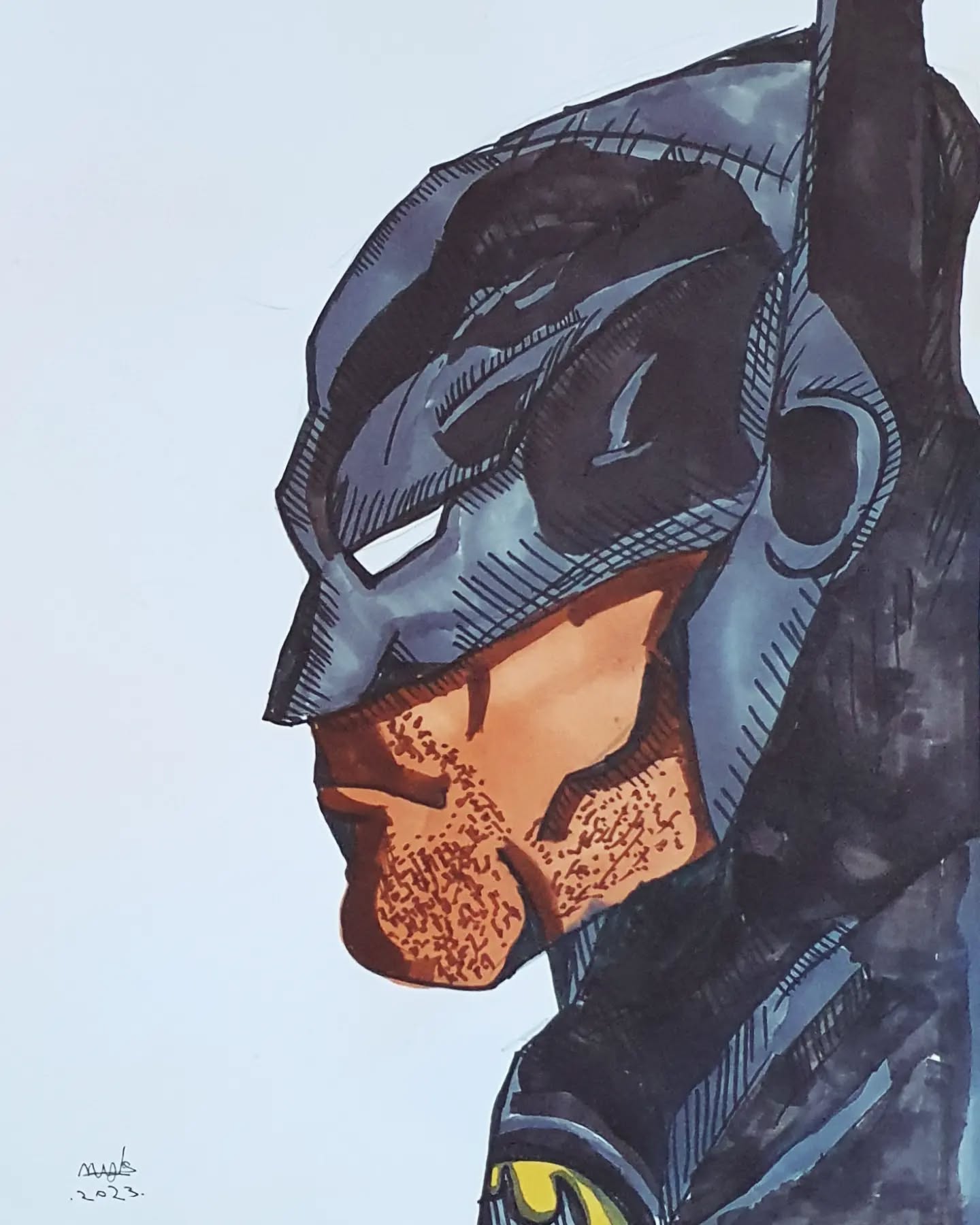 Batman profile illustration